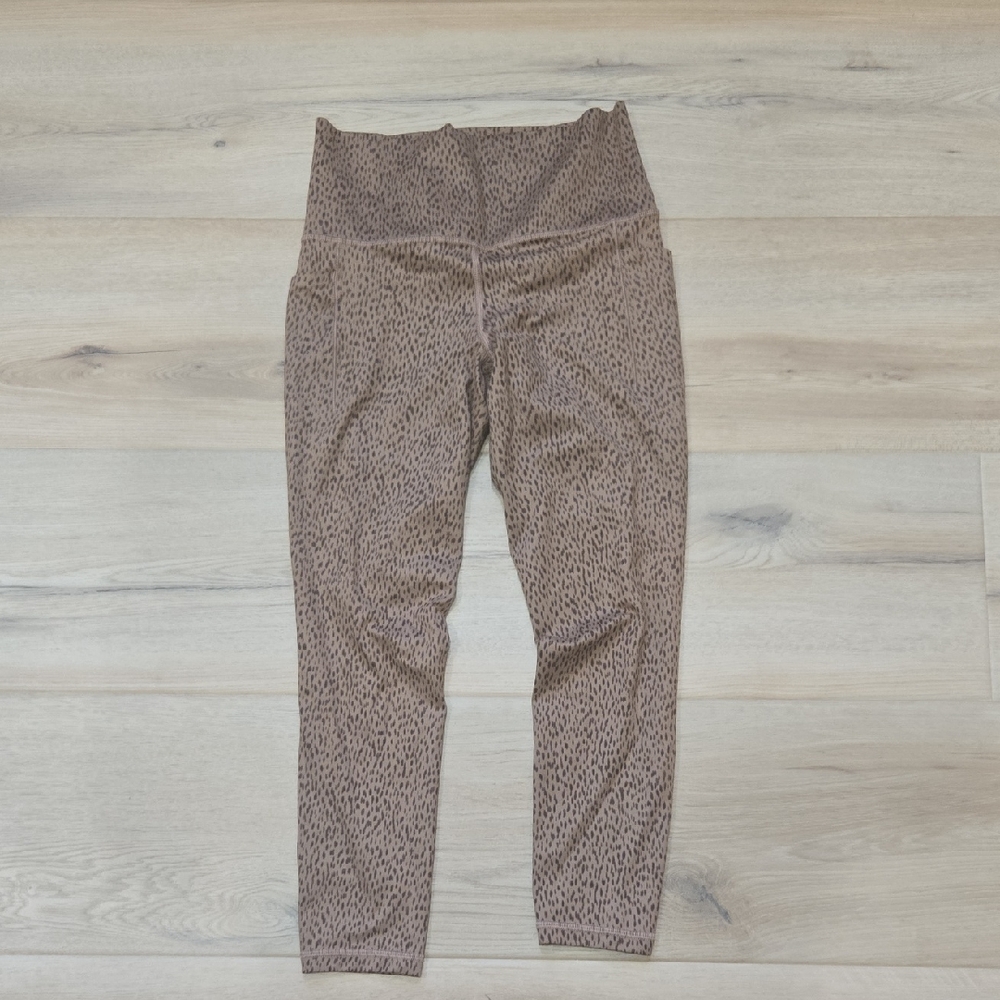 Athleta Brown Patterned Leggings